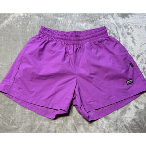 Rowing Blazers Shorts Women Purple SZ 26 Made in Portugal 100% Polyamide